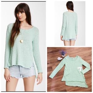 O’Neill Carmen Mint Sweater. High Low